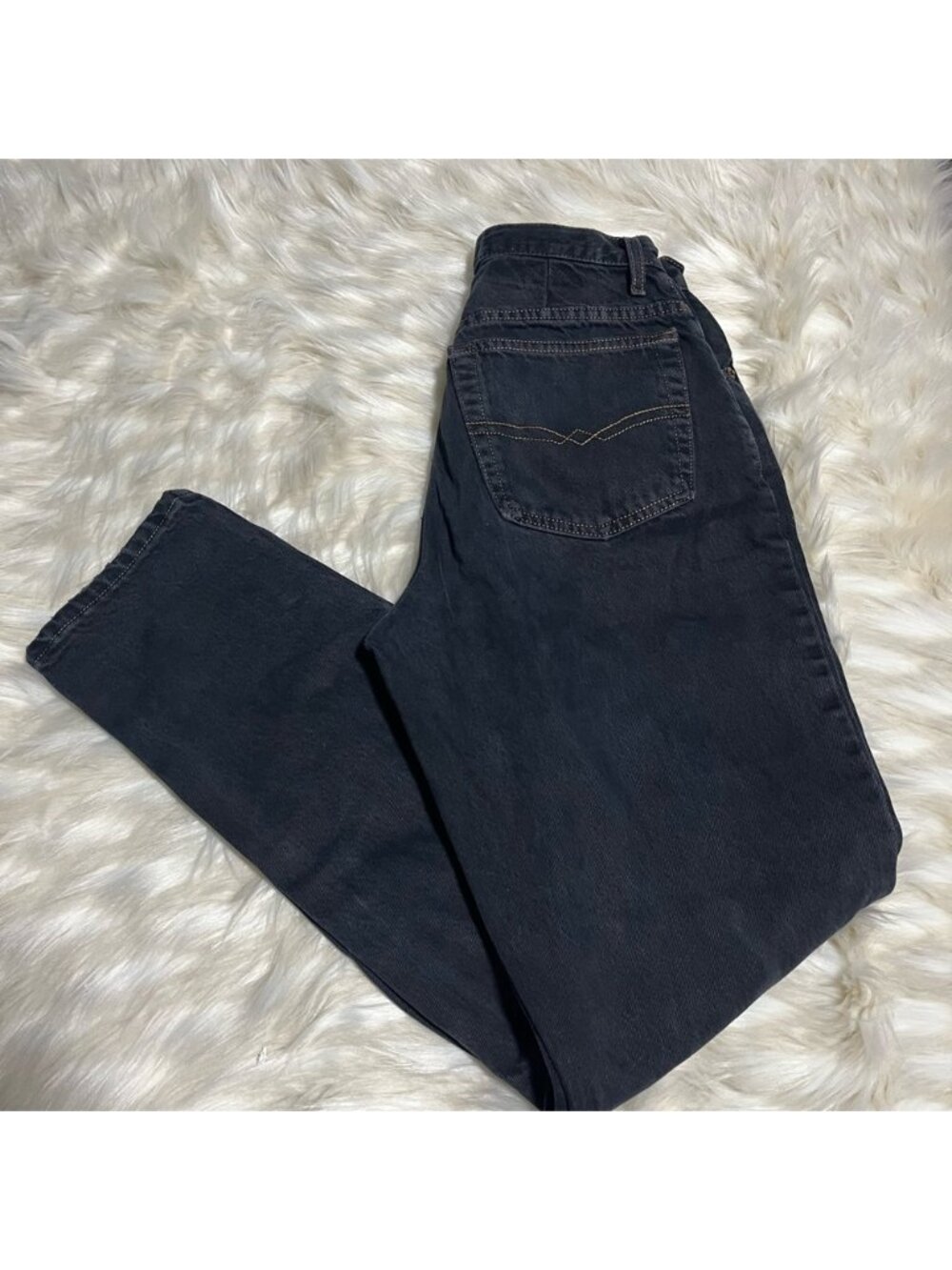 Ikeda Vintage Baggy Jeans Women's 24x32 High Rise Loose Fit Black
